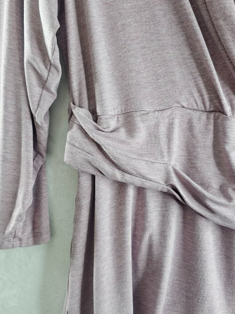 J. Jill Wearever Women Tunic Top Lavender V Neckline 3/4 Sleeve Size XL Stretch - Picture 7 of 13